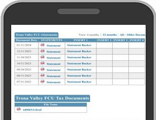 Click on the statement you would like to view. You can print or save these documents. 