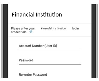 Instant Account Verification - Enter your digital banking credentials for the other financial institution.  If it successfully connects your other account, information will display.  Note:  If you are setting up a payment to pay at another financial institution you will need to use the Manual Account Input option. 